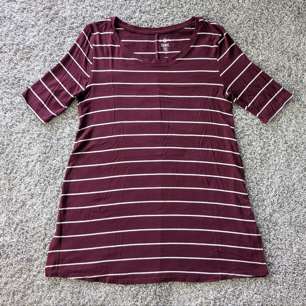 American Heritage Perfectly Soft Tunic Tee women's top